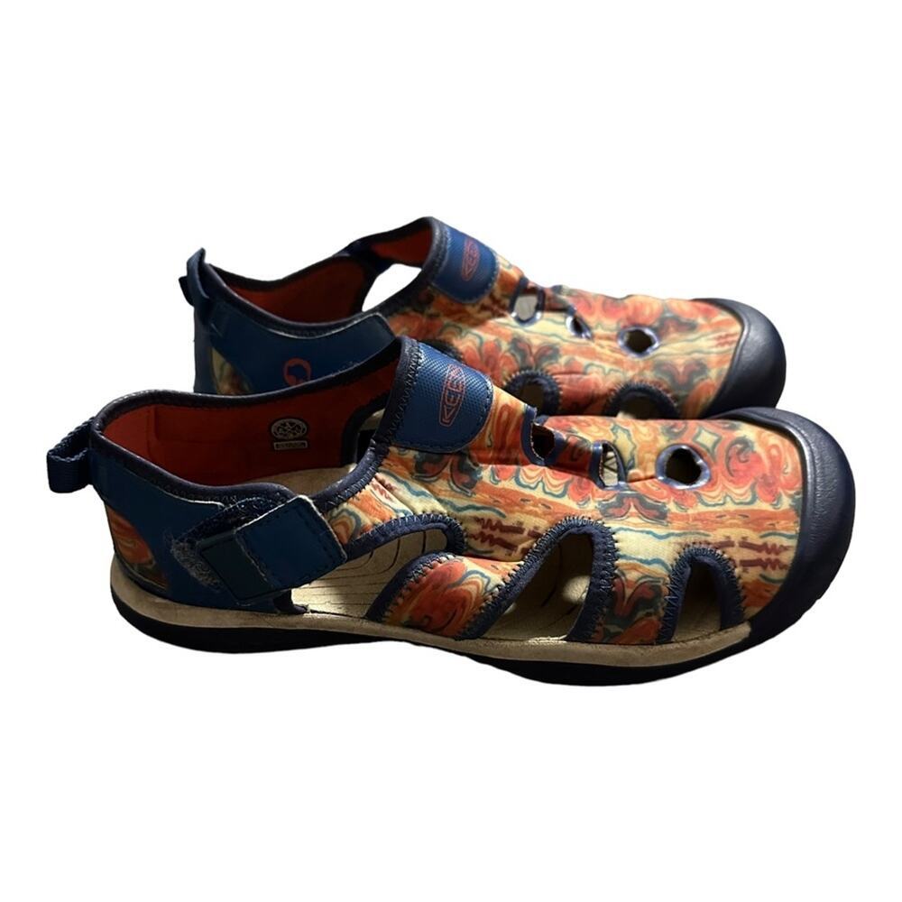 Keen Kids Stingray Sandal in Orange Peel/Blue Sz 6 Water Hiking Outdoors